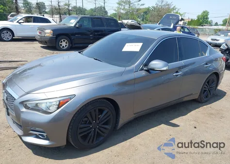 2014 Infiniti Q50 Premium z USA, uszkodzony, nr VIN JN1BV7AR2EM702887